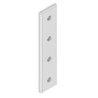 MODULAR SOLUTIONS ALUMINUM CONNECTING PLATE 45MM X 180MM FLAT TIE W/HARDWARE